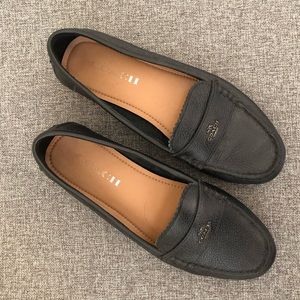 Coach black loafers size 7.5 excellent condition